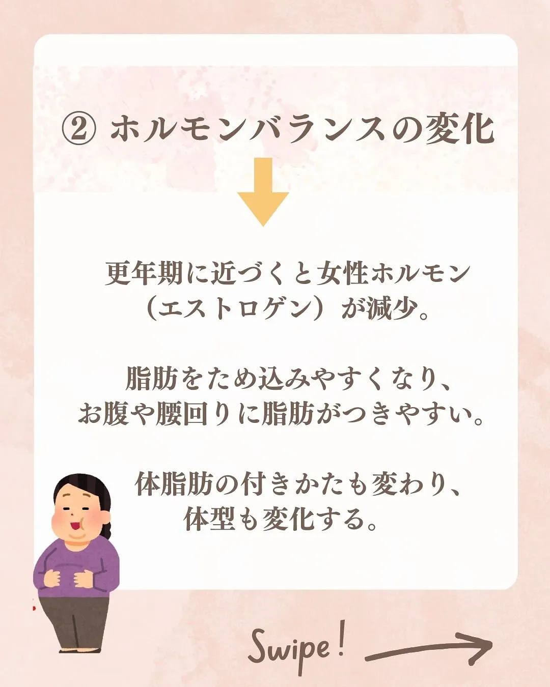 若いころと同じ方法で頑張っても、思うように痩せない…